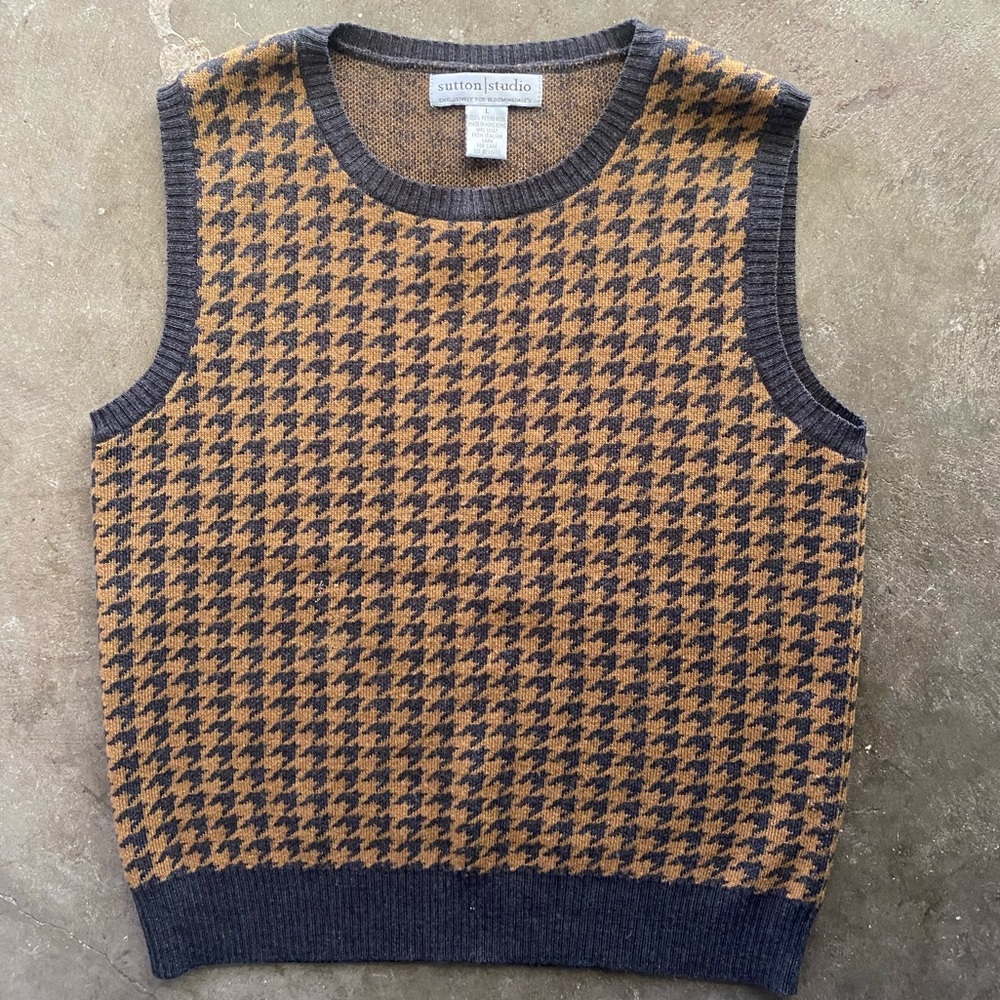 Sutton studio merino wool sweater vest